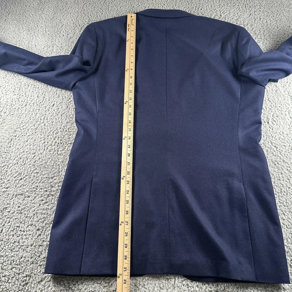 J.Crew Ludlow Suit Jacket Mens 42L Blue Wool‎ Slim Fit Italian Fabric Blazer